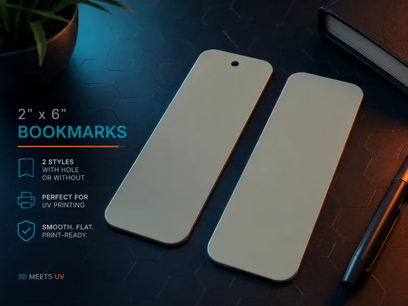 Blank 2x6 Bookmarks (51mm x 152mm)