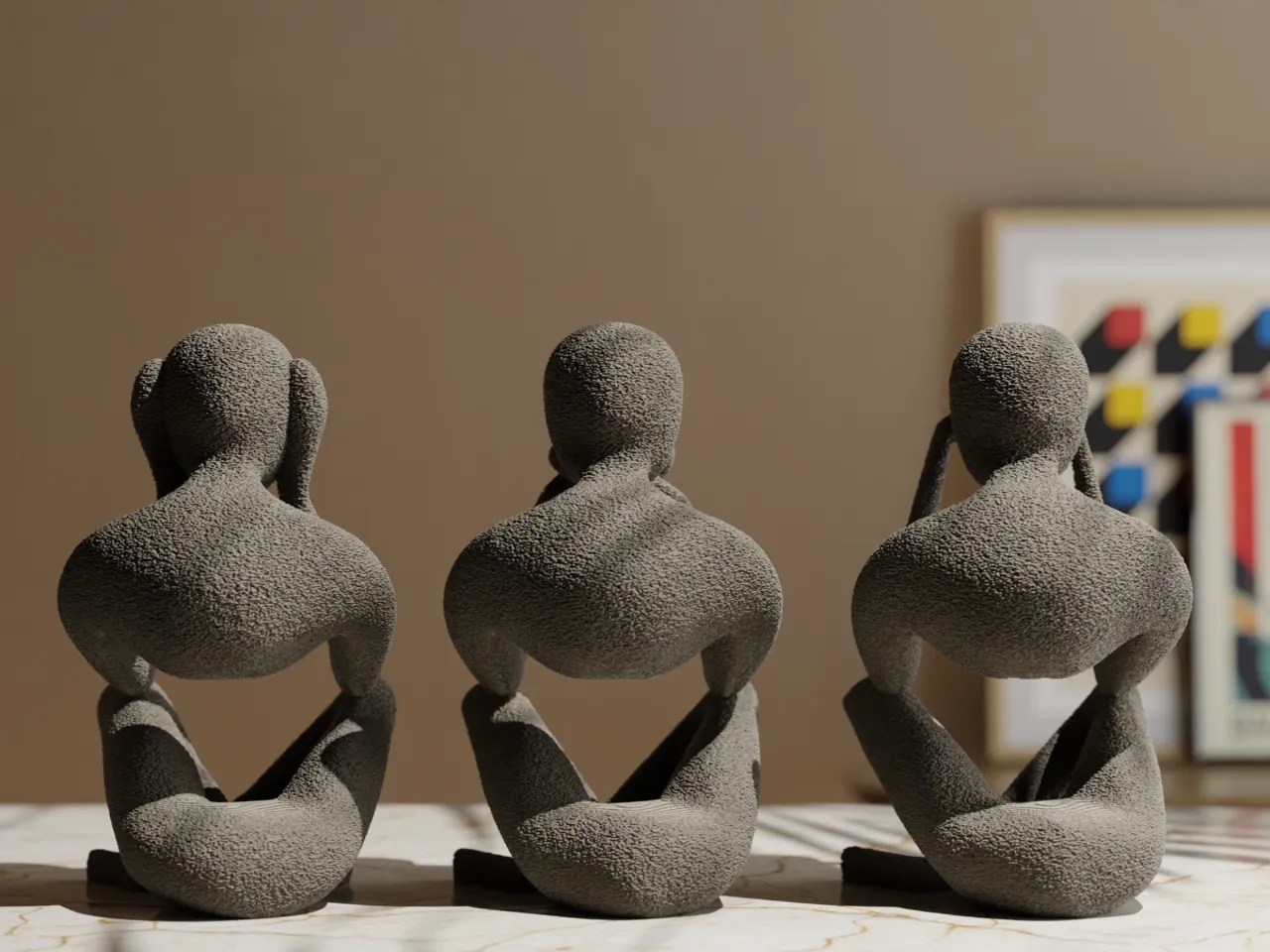 No Evil Trio view 3