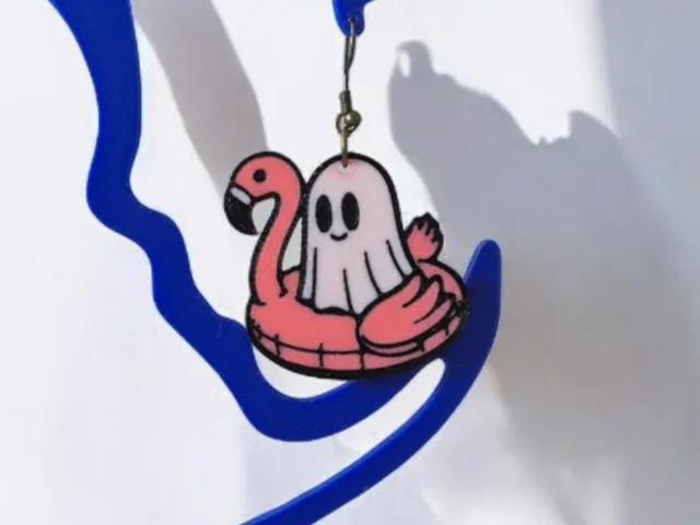 Multicolor Summer Ghost Earrings
