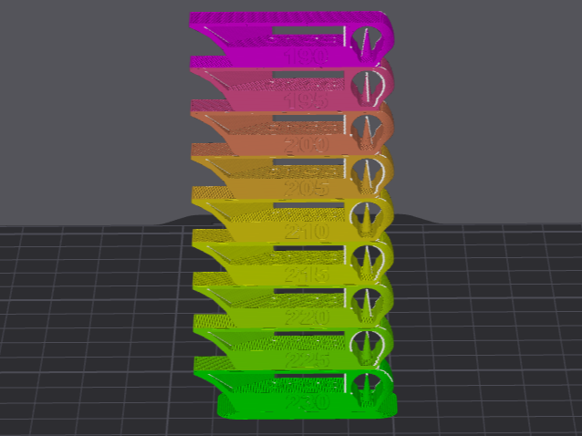 Miniatura 2 do modelo 3D Bambu Studio PLA Temperature Test Tower 