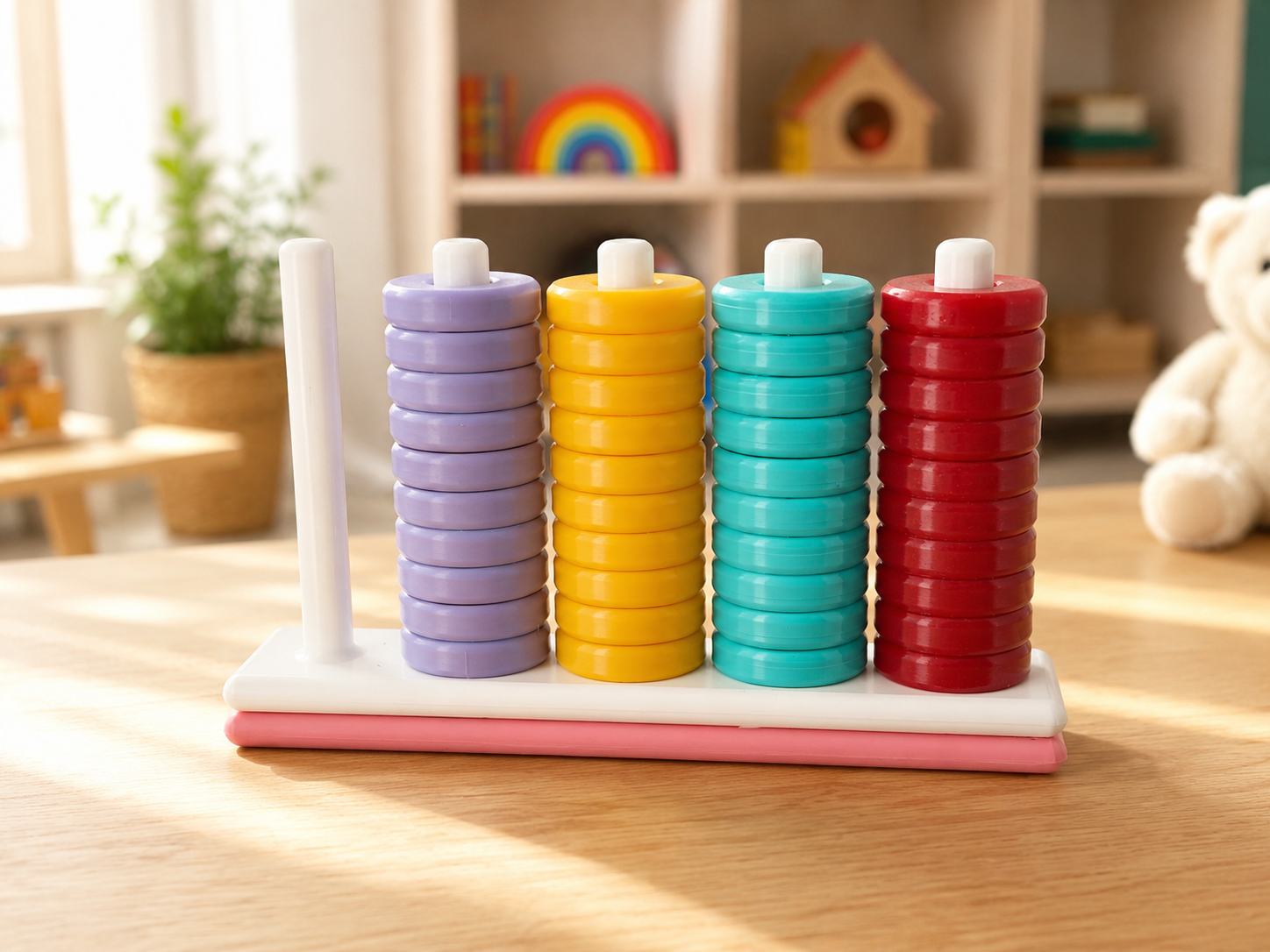 Ring Toss Intelligence Game – 4-Color Set