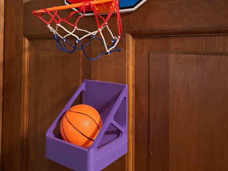 Mini Basketball Holder for Hoop