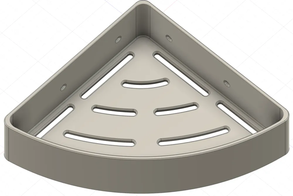 Bathroom Corner Shower Shelf - Free 3D Print Model - MakerWorld