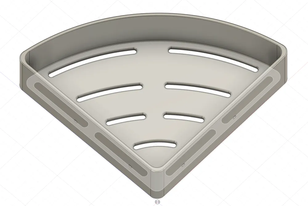 Bathroom Corner Shower Shelf - Free 3D Print Model - MakerWorld