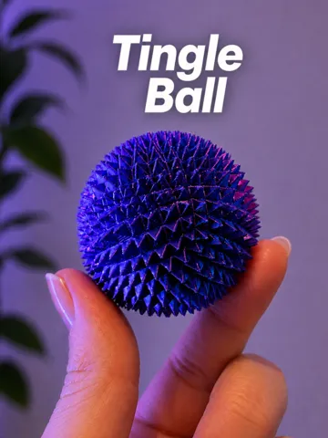 Objeto manipulable: Tingle Ball - Spiky Sensory Fidget Toy — vista de referencia 2