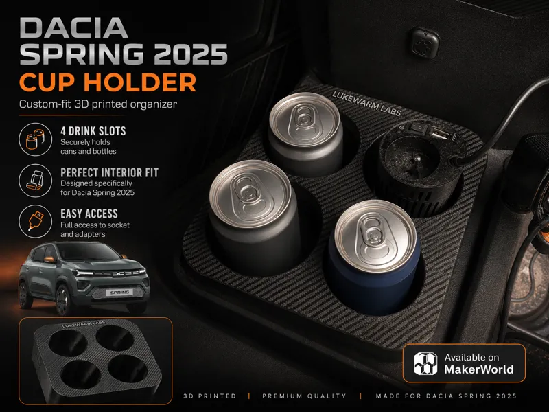Dacia Spring 4 cupholder