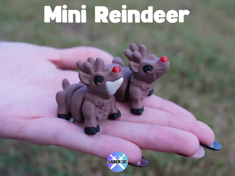 Mini Articulated Reindeer