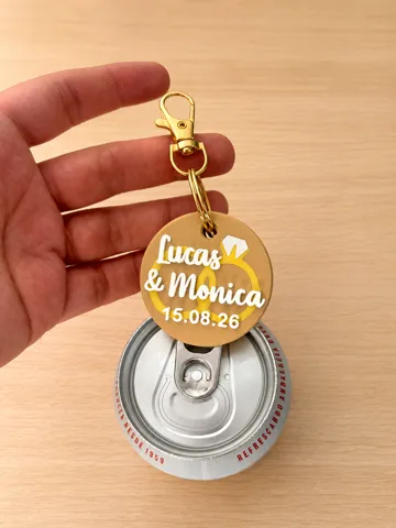 Llavero: Abre latas Llavero de Boda Personalizado Alianzas — vista de referencia 5