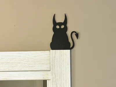 Demon Cat Door Topper - NO SUPPORTS FAST PRINT 46M