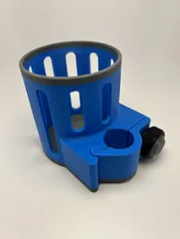 cup_holder fuer Rohr 1", Flasche Durchmesser bis 100mm