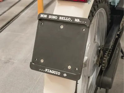 Piaggio Si 50cc moped italian license plate holder