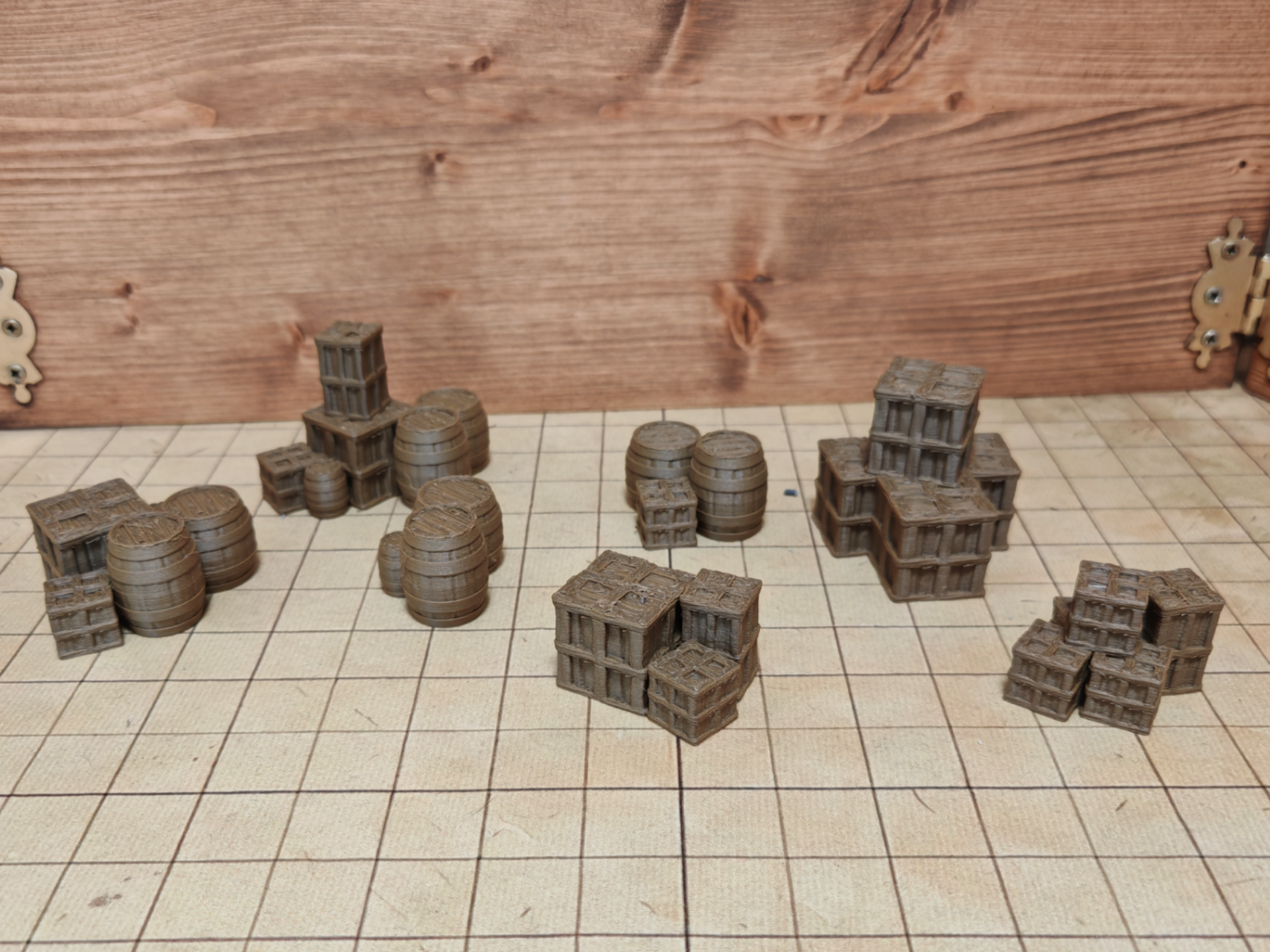 DnD Loot Piles - Barrels and Crates - Gaming Props