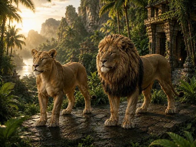 Royal Lion Pair