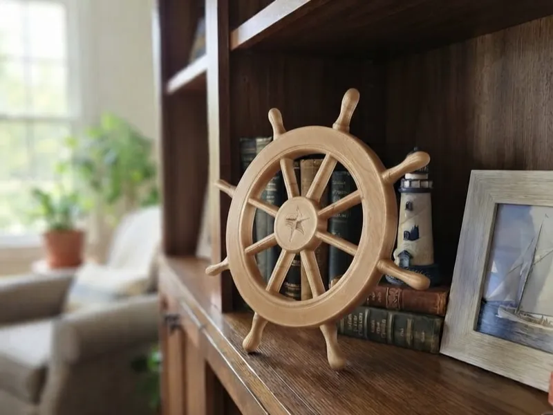 Nautical Decorative Ship's Wheel - DeskShelf Decor