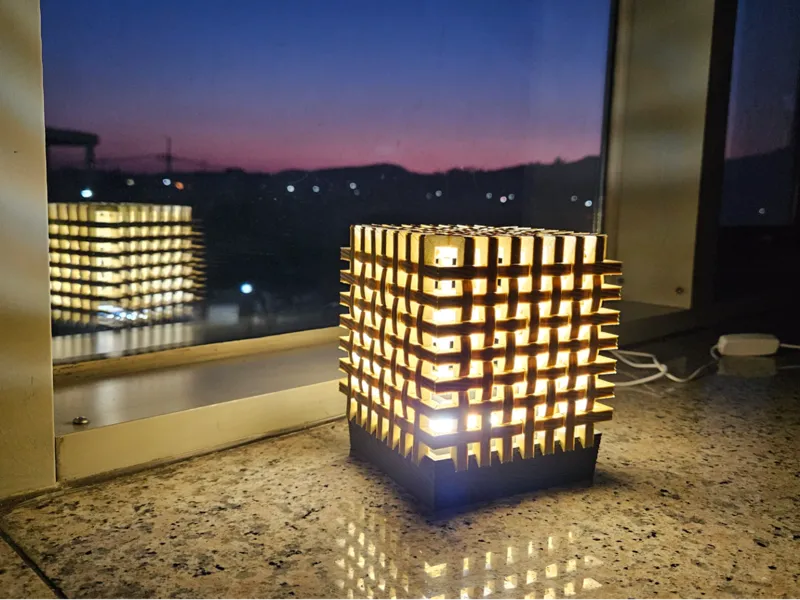 Woven Light Lamp Shade for Bambu Lab MH001 LED