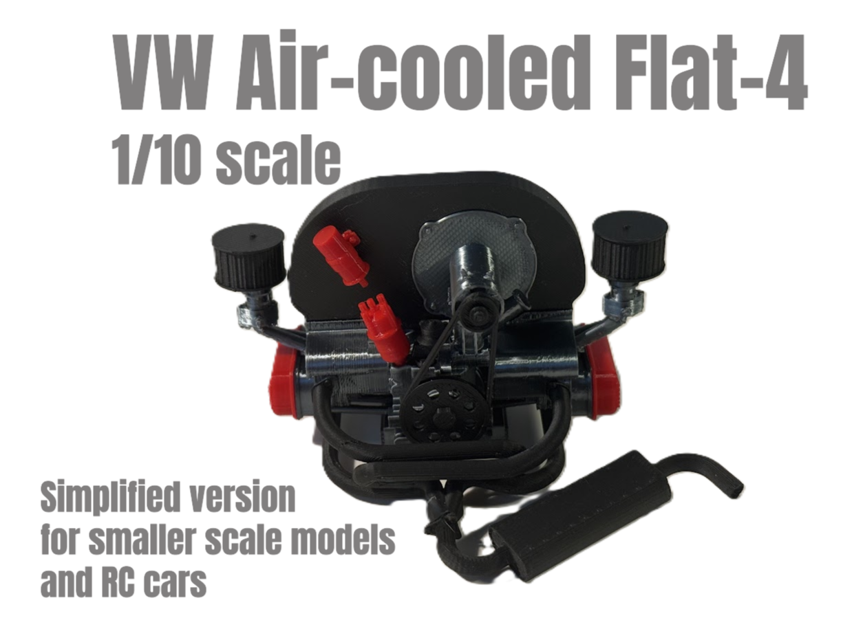 Volkswagen Air-cooled Engine Simplified 1-10 Scale