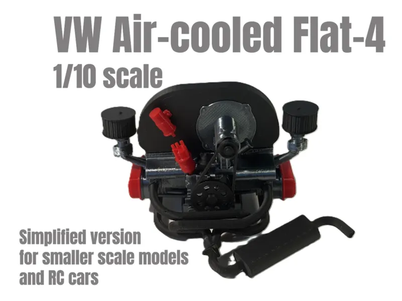 Volkswagen Air-cooled Engine Simplified 1-10 Scale
