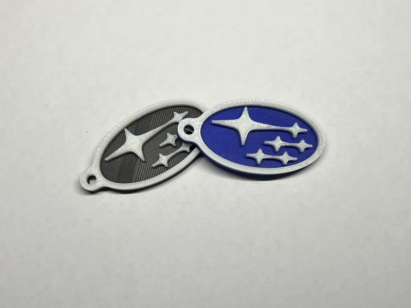 SUBARU keychain Dual Color NO AMS Needed