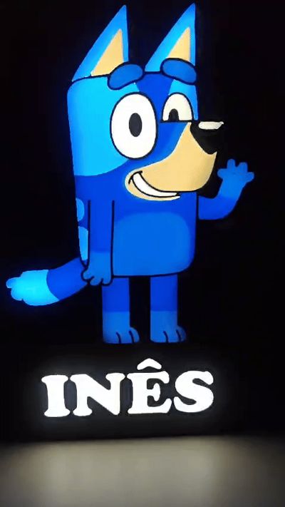 Bluey LightBox Custom Name