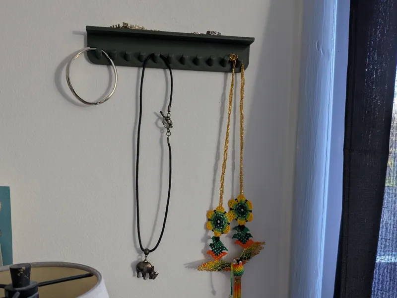 Modern Wall Necklace Stand 