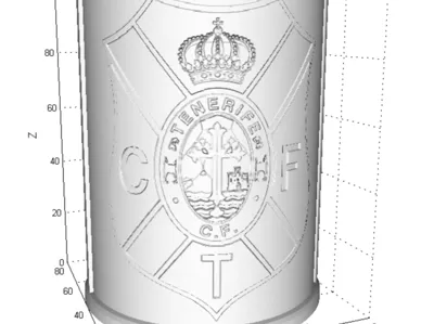 Tenerife cylinder lamp tea light