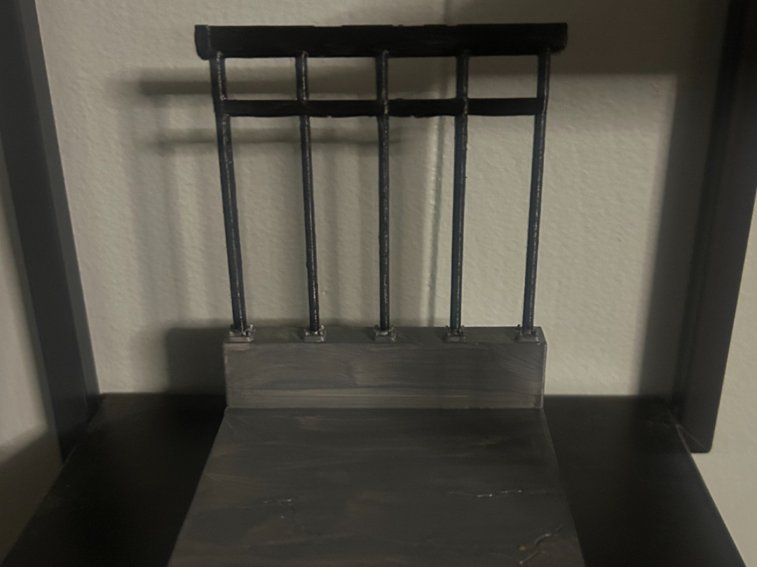 Simple Railing Stand for Figures 3D model