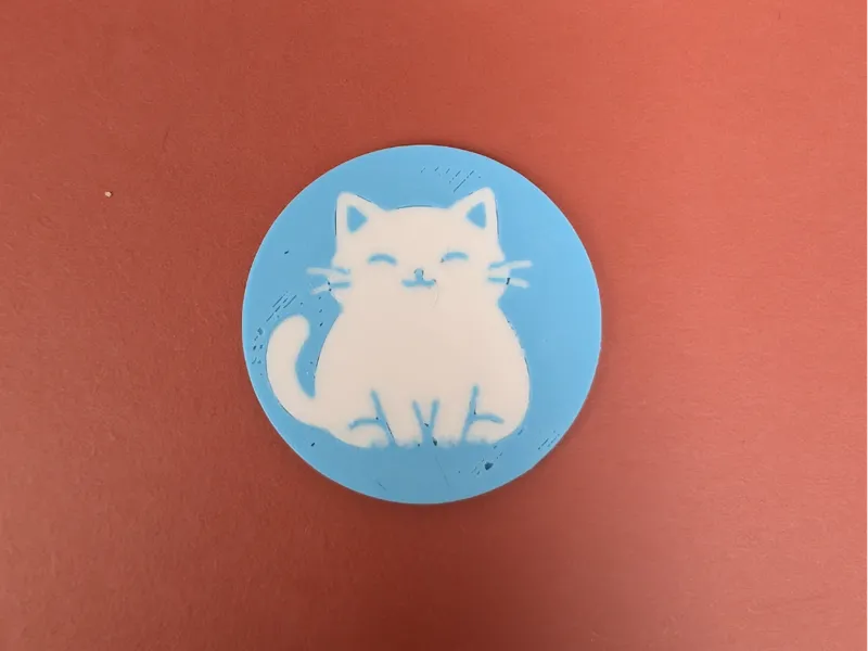 Cat brooch ornament