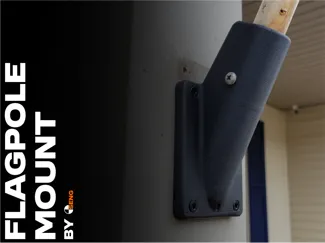 Heavy-Duty Flagpole Mount (1" Pole)