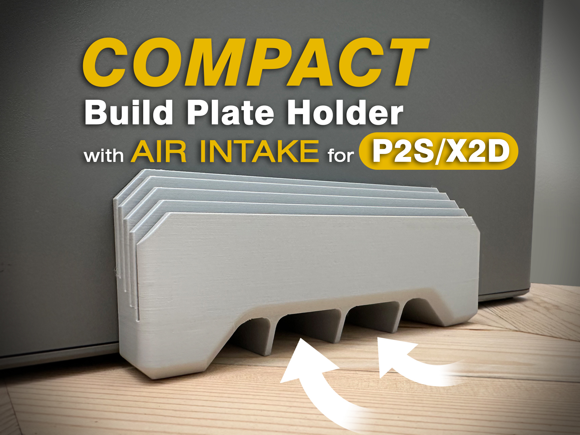 P2S/X2D Compact Build Plate Holder
