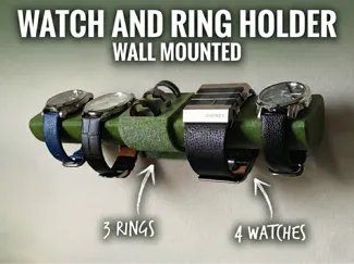Watch & Ring Holder Wall Mounted (No Wall Damage)