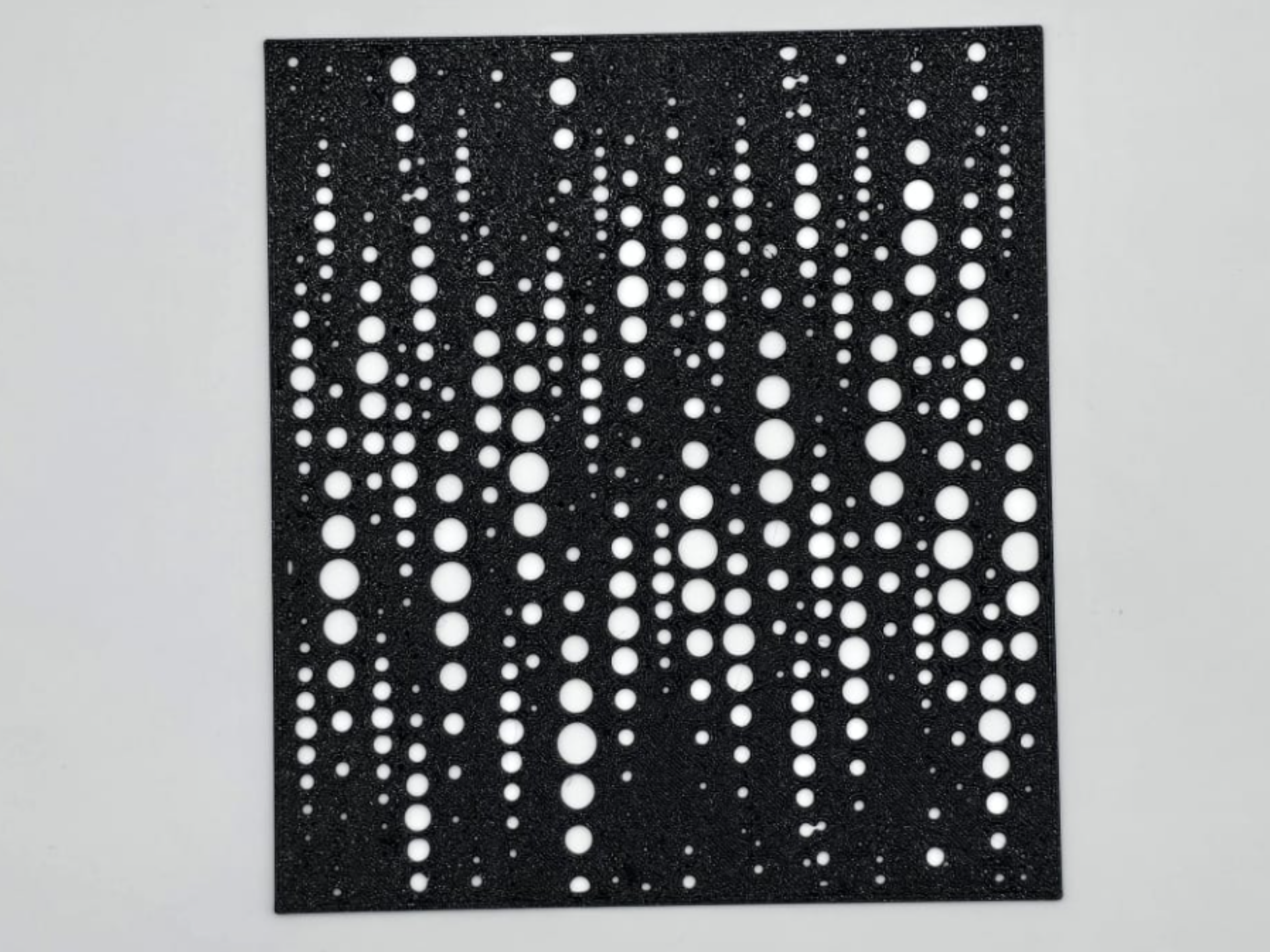 Abstract Vertical Bubble Cascade Pattern Stencil