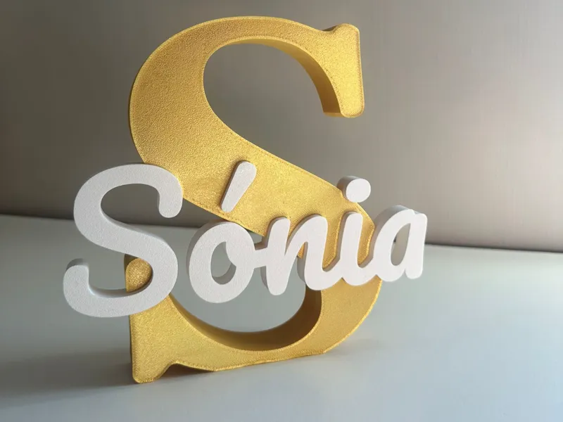 Letra S Nome Sónia