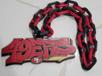 Graffiti 49ers oversize chain