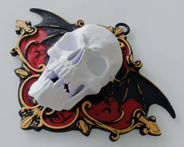 Adorno temático: Vampire Skull Door Decor (Halloween) — vista de referencia 3