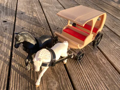 Schleich Carriage - Two-Horse Hitch
