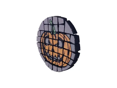 Articulate Pumpkin Coaster (with magnets)
