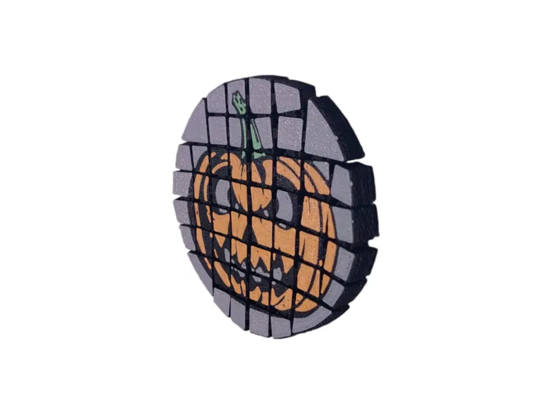 Articulate Pumpkin Coaster (with magnets)