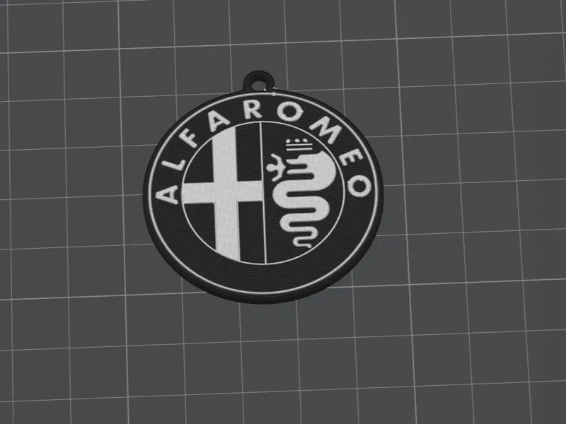 ALFA ROMEO Keychain Double Side