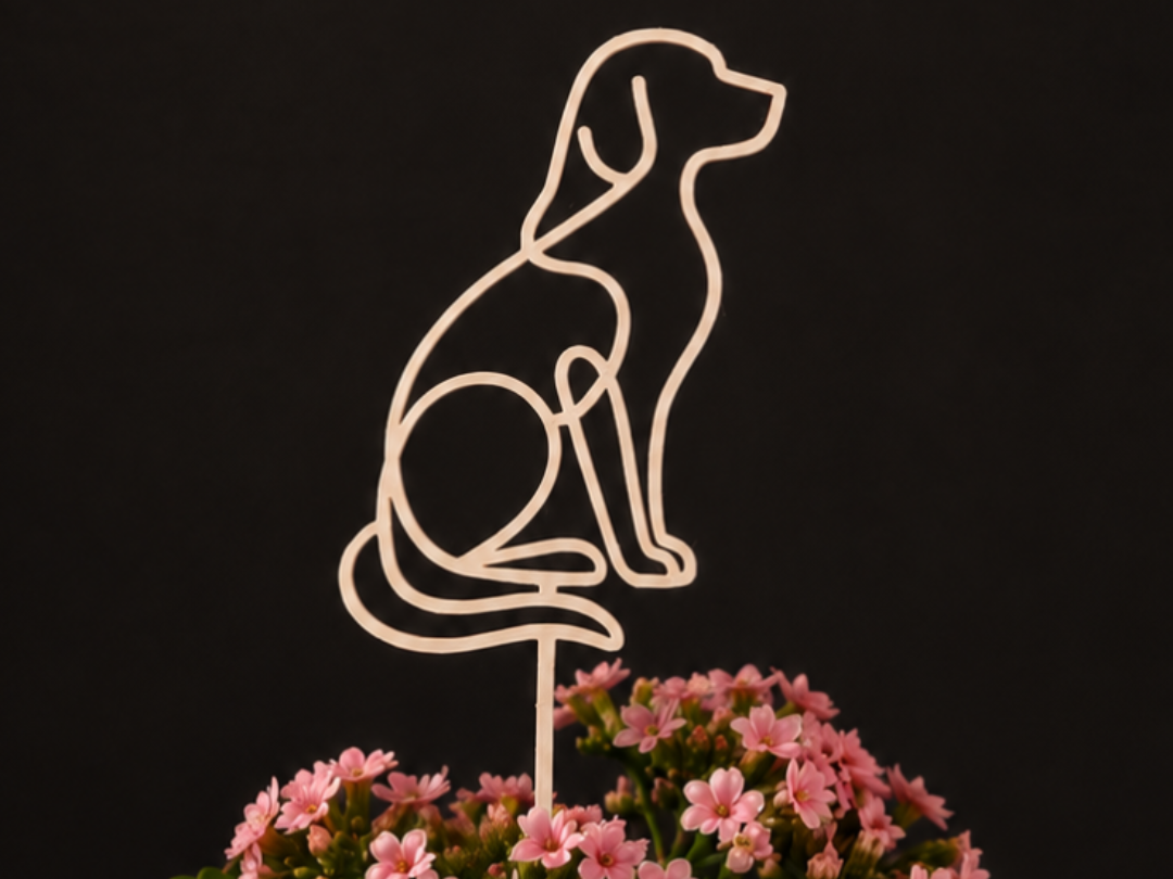 Dog Plant Topper