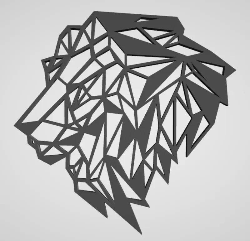 Lion 2D wall art