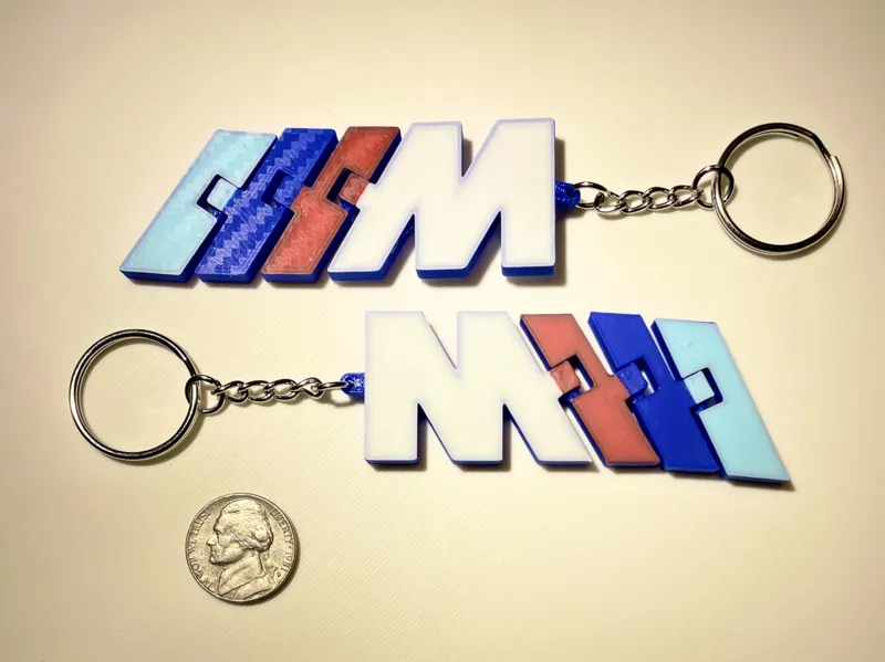 BMW ///M logo flexi Keychain