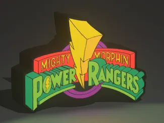 Mighty Morphin Power Rangers Light Box
