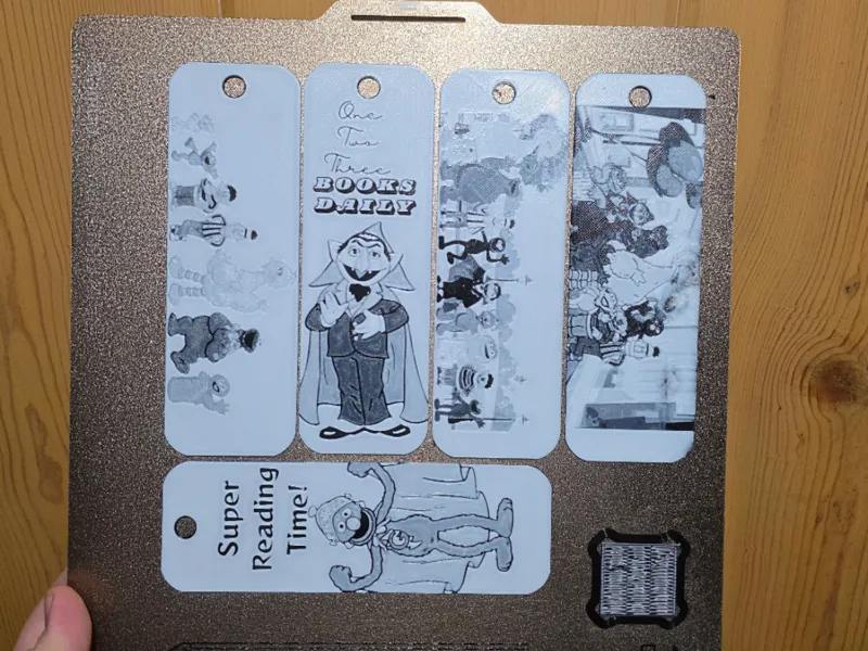 Sesame Street Fanart Bookmarks to Promote Reading