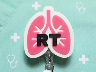 Respiratory Therapist Lung Badge Reel