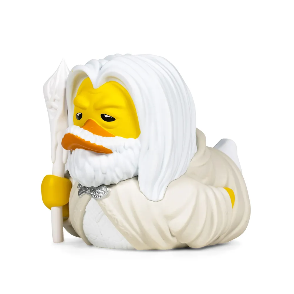 Ornamento decorativo da collezione con statuetta bianca dal design speciale Gandalf