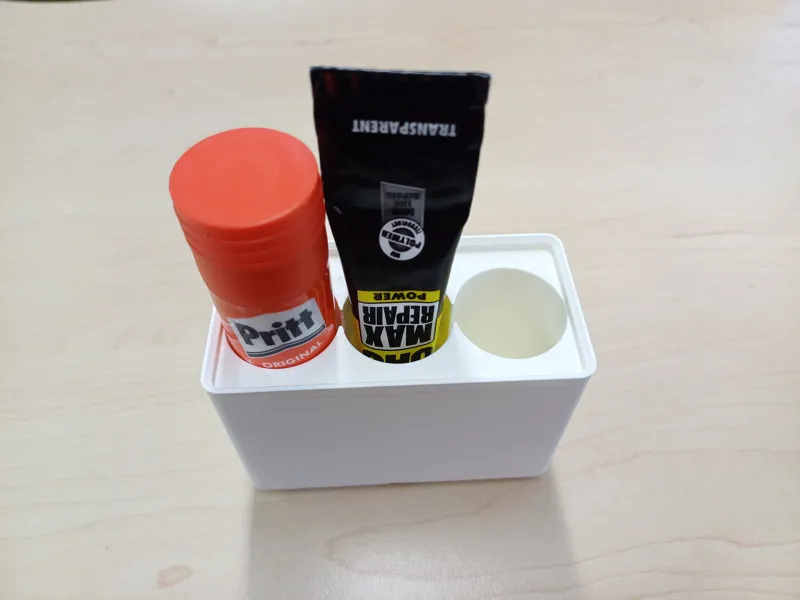 3 Glue stick 26mm organizer gridfinity 2x1 holder