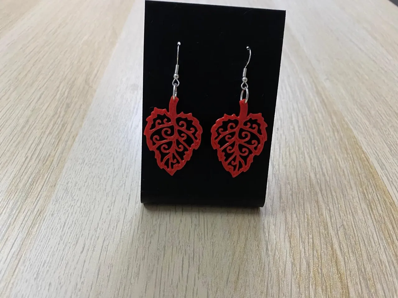 Autumn earrings view 2