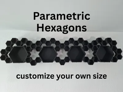 Parametric Hexagon Display/Storage Solution