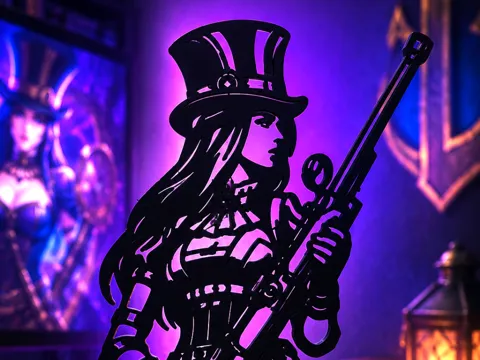 Modelo para impresión 3D: League of Legends - Caitlyn Desk Decoration — referencia de MakerWorld