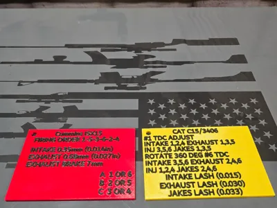 cummins valve adjustment plate